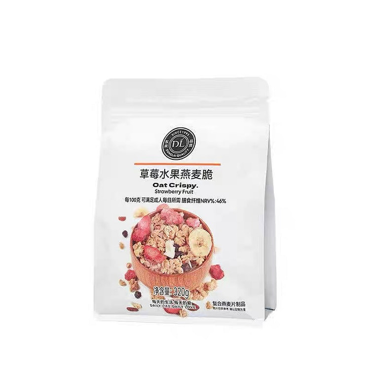 胖东来草莓燕麦脆每日坚果草莓酸奶水果脆营养早餐代餐 320 克