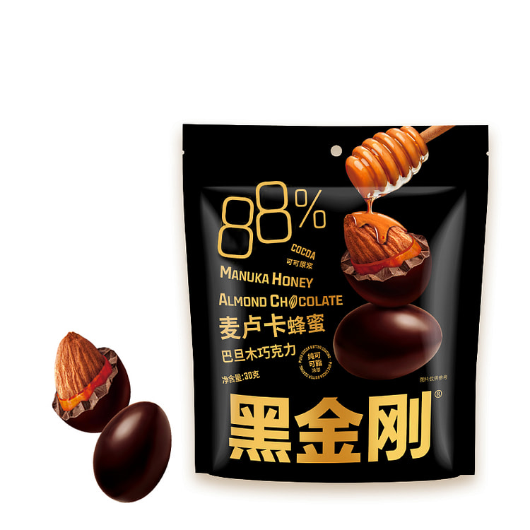 黑金刚麦卢卡蜂蜜巴旦木巧克力88% 30g*1袋