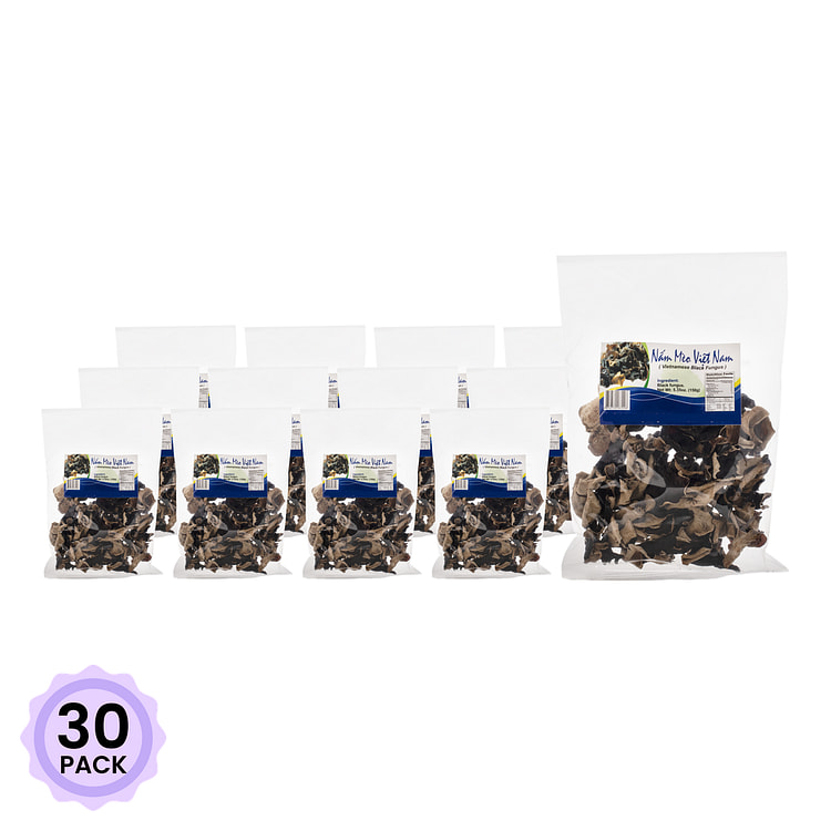 Vietnamese Black Fungus (Woodear Mushroom) 150 그램*30 팩