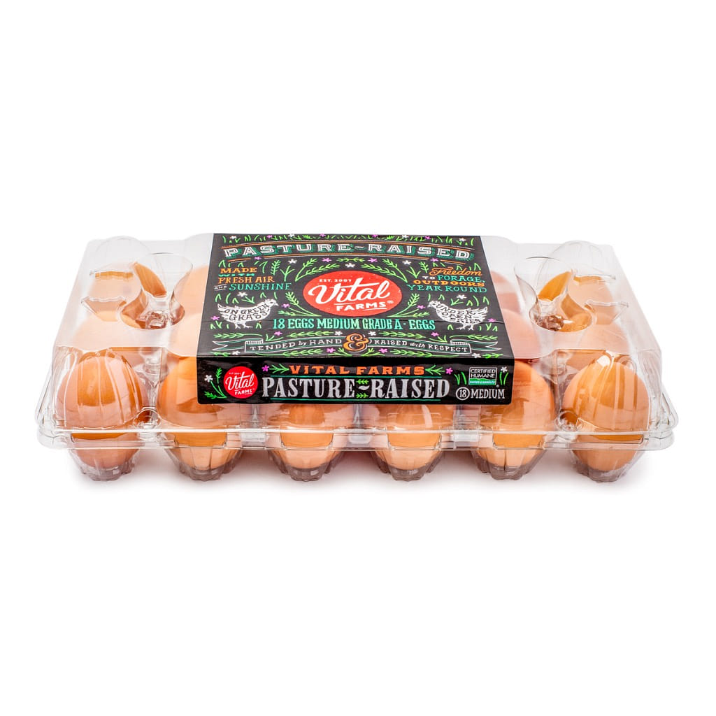 Vital Farms Medium Grade A Eggs 18 count 1 box