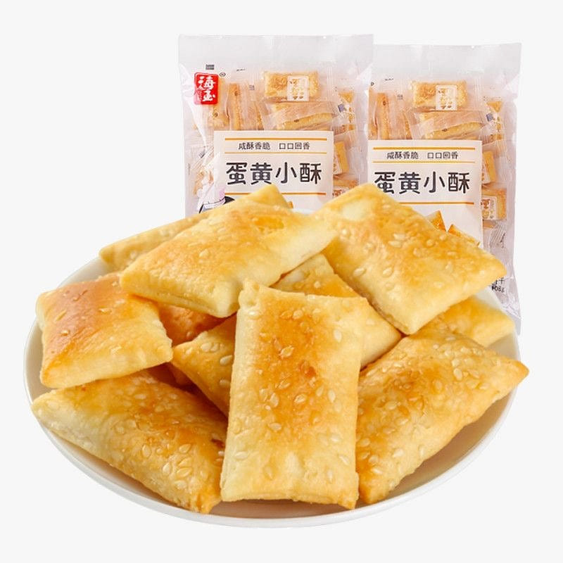 Egg yolk crispy sandwich cake afternoon tea snacks 108 g