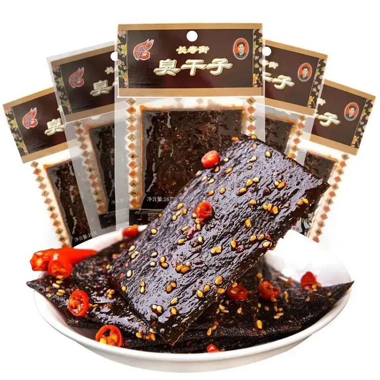 飞旺臭干子童年8090怀旧零食辣片16g×5包 80 克