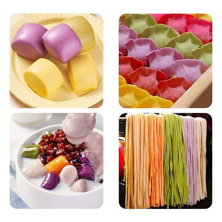 Colored dumpling flour 4-color package each 1 bag 80 g