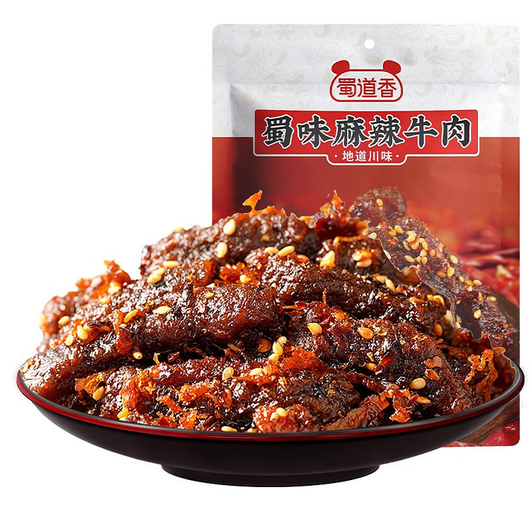 蜀道香 蜀味麻辣牛肉干 5袋 川渝零食特产