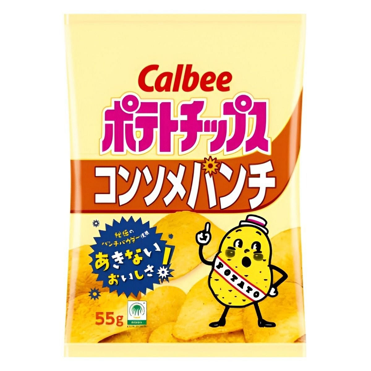 Calbee Potato Chips Consomme Punch Flavor 55g 1 count