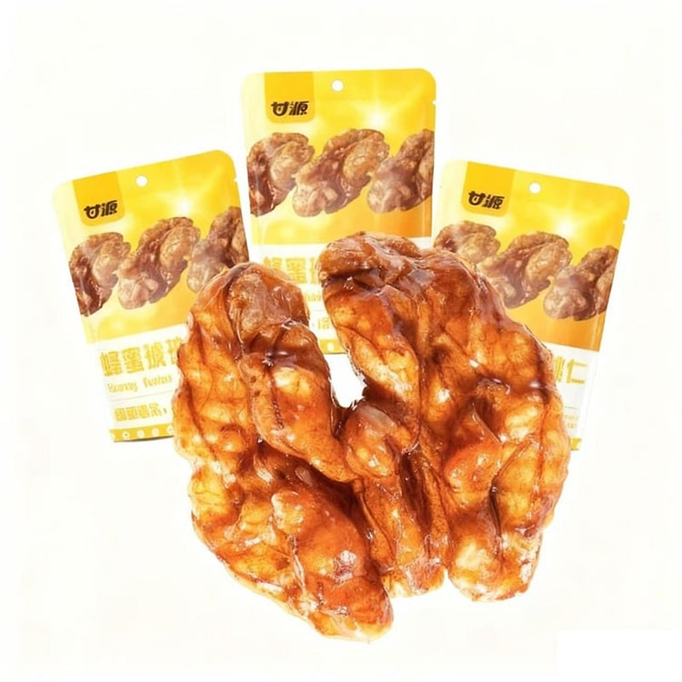 甘源 蜂蜜琥珀核桃仁熟核桃仁坚果干果仁解馋小零食 32 克*3 包