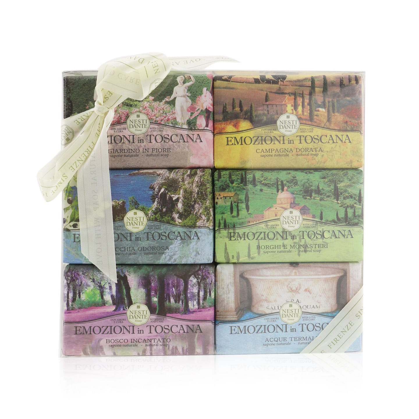 Nesti Dante Tuscany style painting series natural soap gift box set 6x150g/5.3oz 150 g