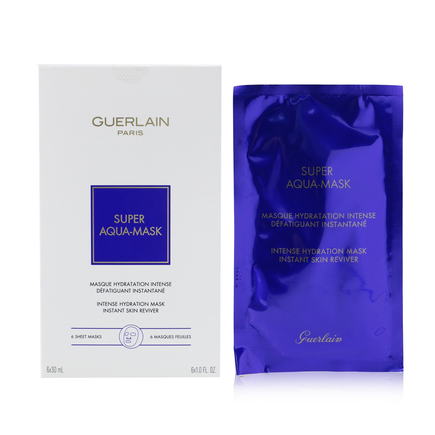 パック・フェイスマスク GUERLAIN SUPER AQUA-MASK Guerlain Super Aqua-Mask (Sheet Mask) 6pcs - Weee!