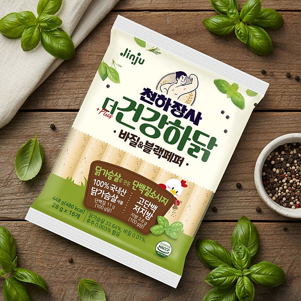 更健康的鸡肉 448g - 罗勒&黑胡椒 1 包