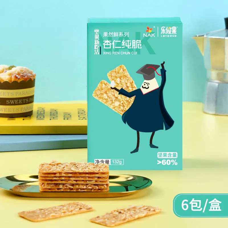 NAK Almond Nut Crispy 132g * 1 Bag 132 g