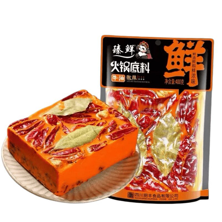 臻鲜 重庆麻辣火锅底料 牛油手工微辣麻 1袋