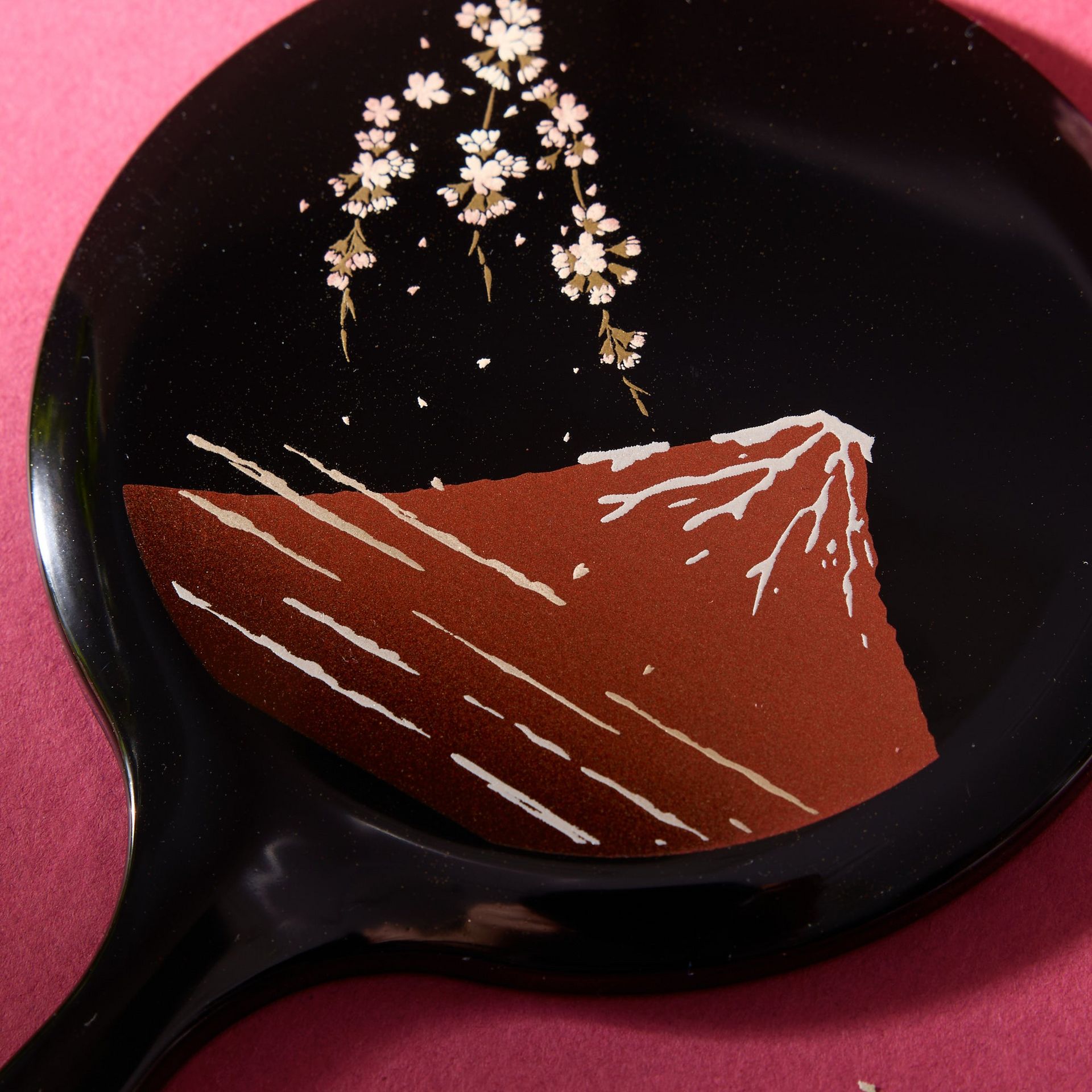 Get Sakura & Mt. Fuji Hand Mirror 134 g Delivered | Weee! Asian Market