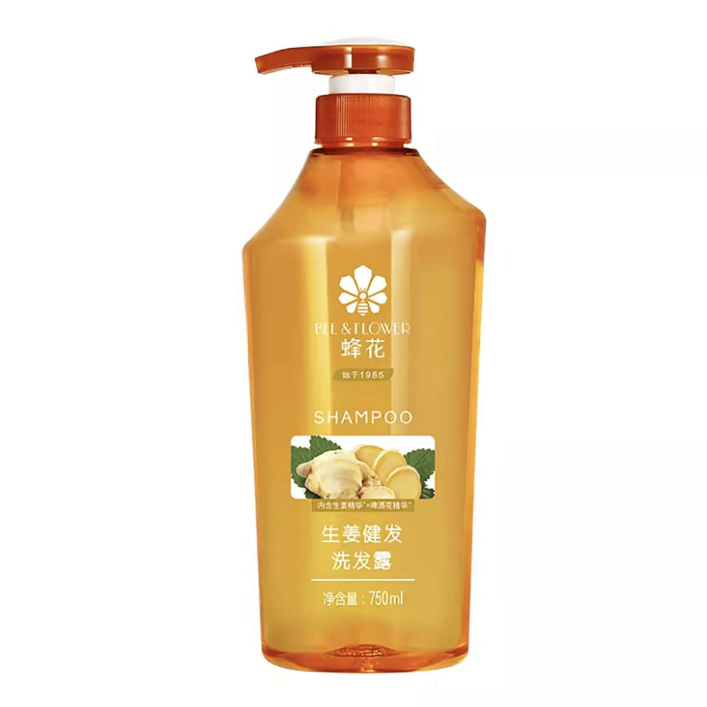 Bee&Flower Ginger Strengthening Hair Shampoo 750ml 1 bottle