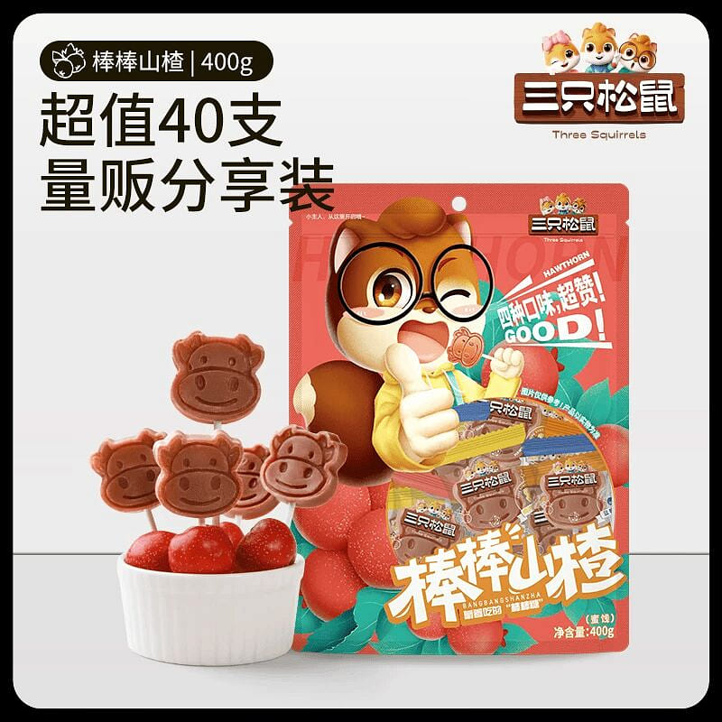 Three Squirrels Hawthorn Candy 400g 400 g