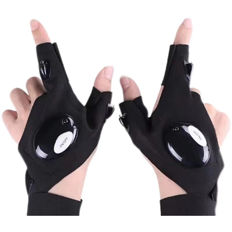 Fishing Artifact Luminous Gloves Led Flashlight -Both Hands 1 Pair 1 each