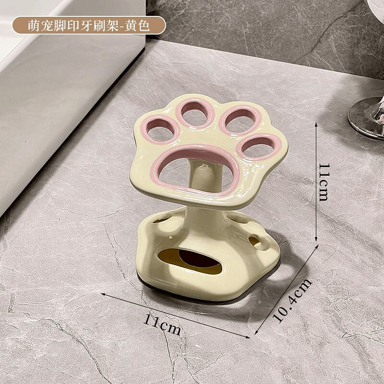 Cute Pet Paw Print Standard Cream Color, 1 Piece 150 g