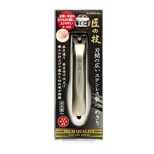 刃宽较大的日本制造指甲刀 [含捕捉器] 1 个