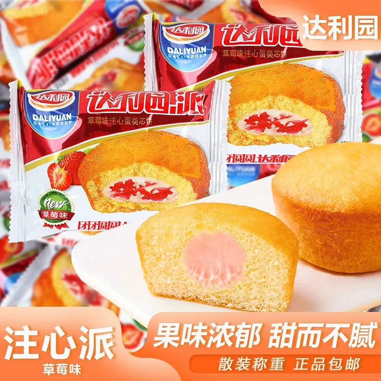 草莓味夹心面包*1包