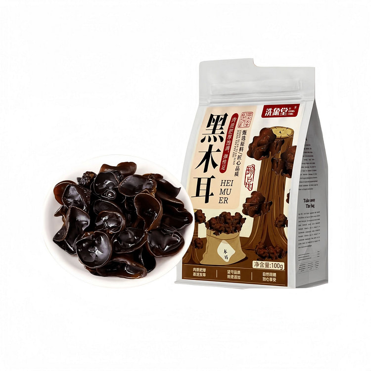 东北小碗秋木耳干货农家特产椴木黑木耳100g*1袋 100 克