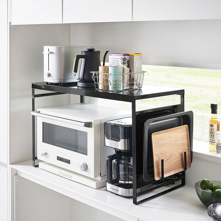 Kitchen Appliance Rack - Steel Black