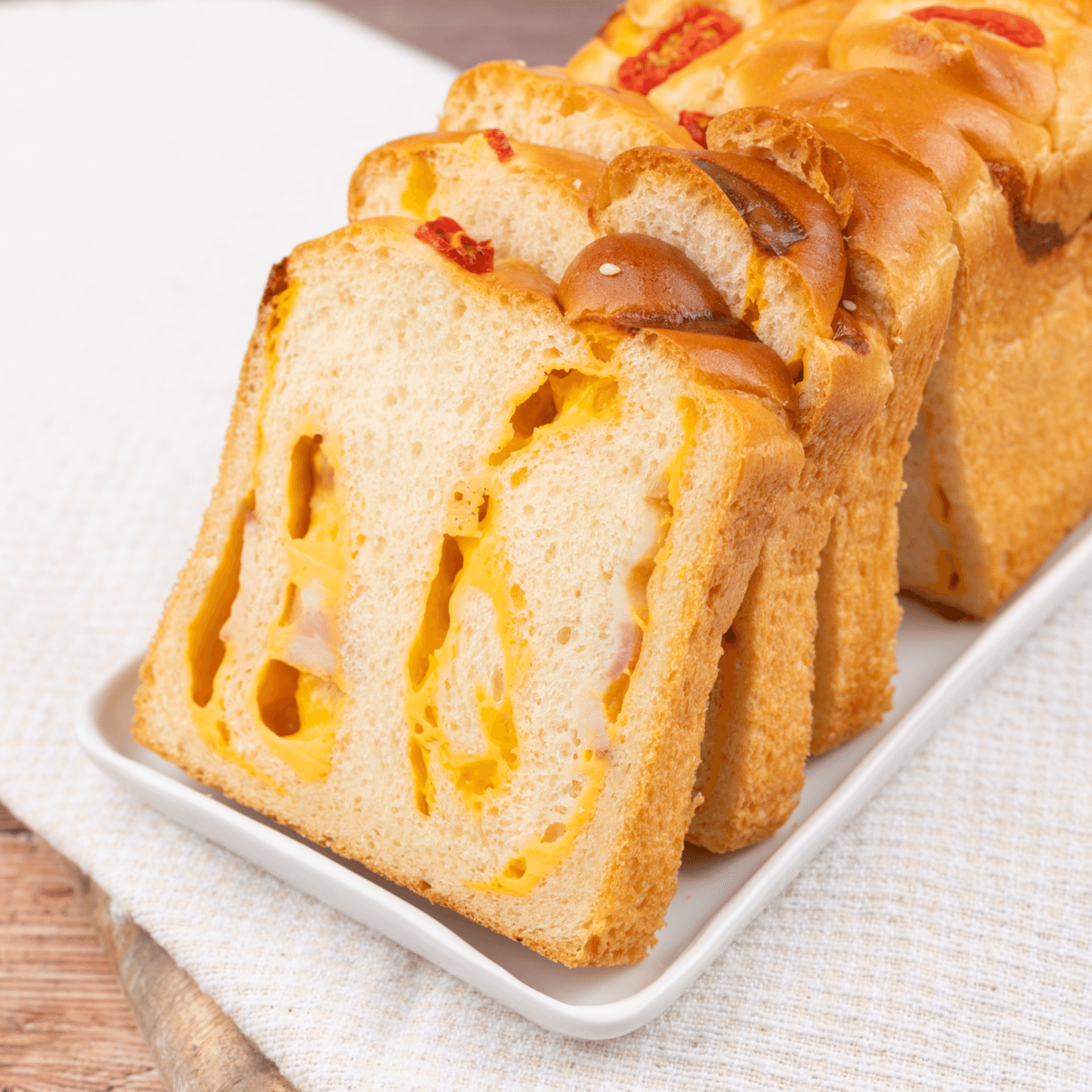 Cheese & Bacon toast Uncut NO Preservatives 1 pack