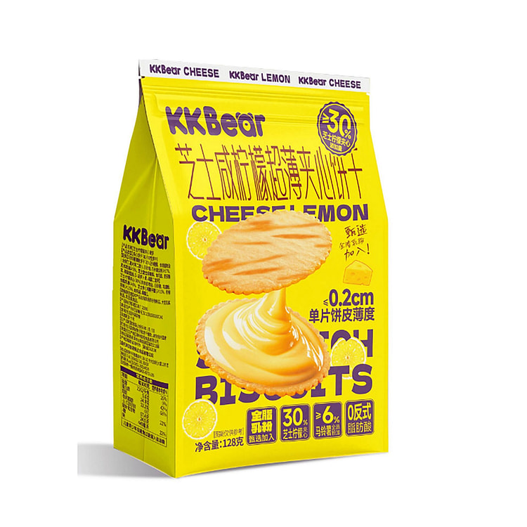 芝士咸柠檬超薄夹心饼干 128g 1 包