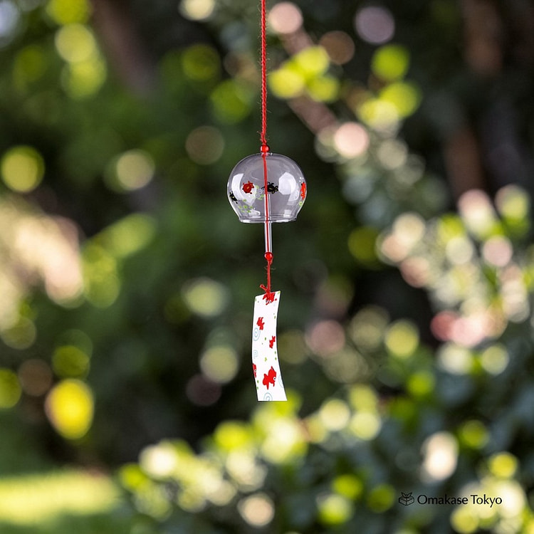 Japanese Glass Wind Chime-Red Goldfish