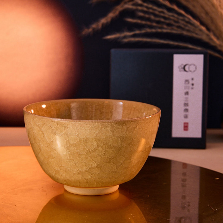 黄月抹茶碗 426 克