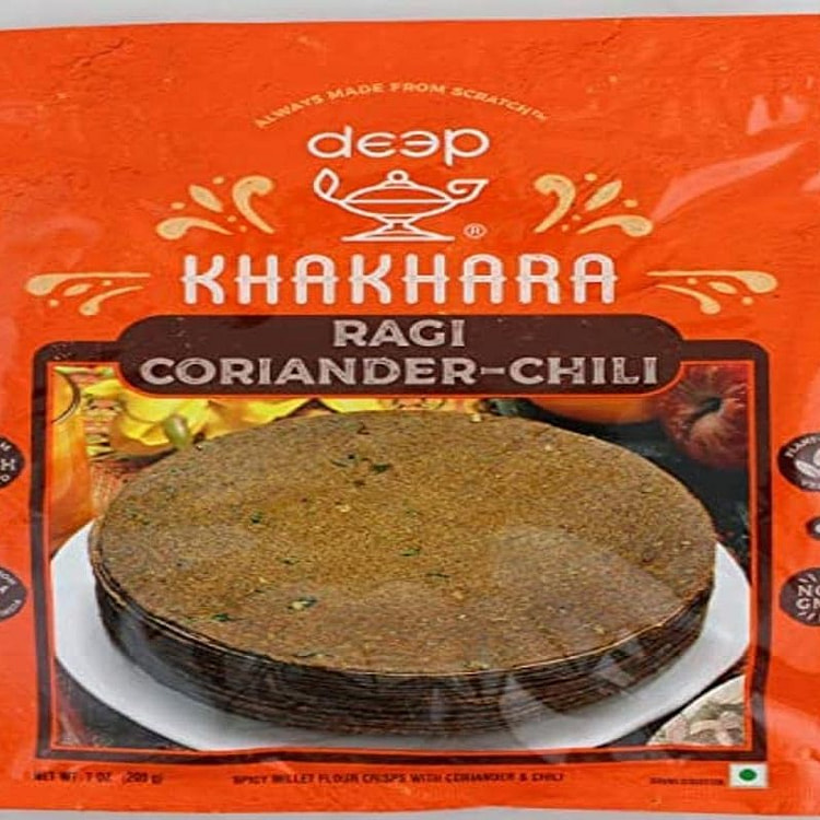 Deep Ragi Coriander Chili Khakhra 200 gram 1 pack