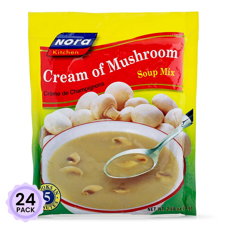 Nora 머쉬룸 크림수프 믹스 76 그램*24 팩