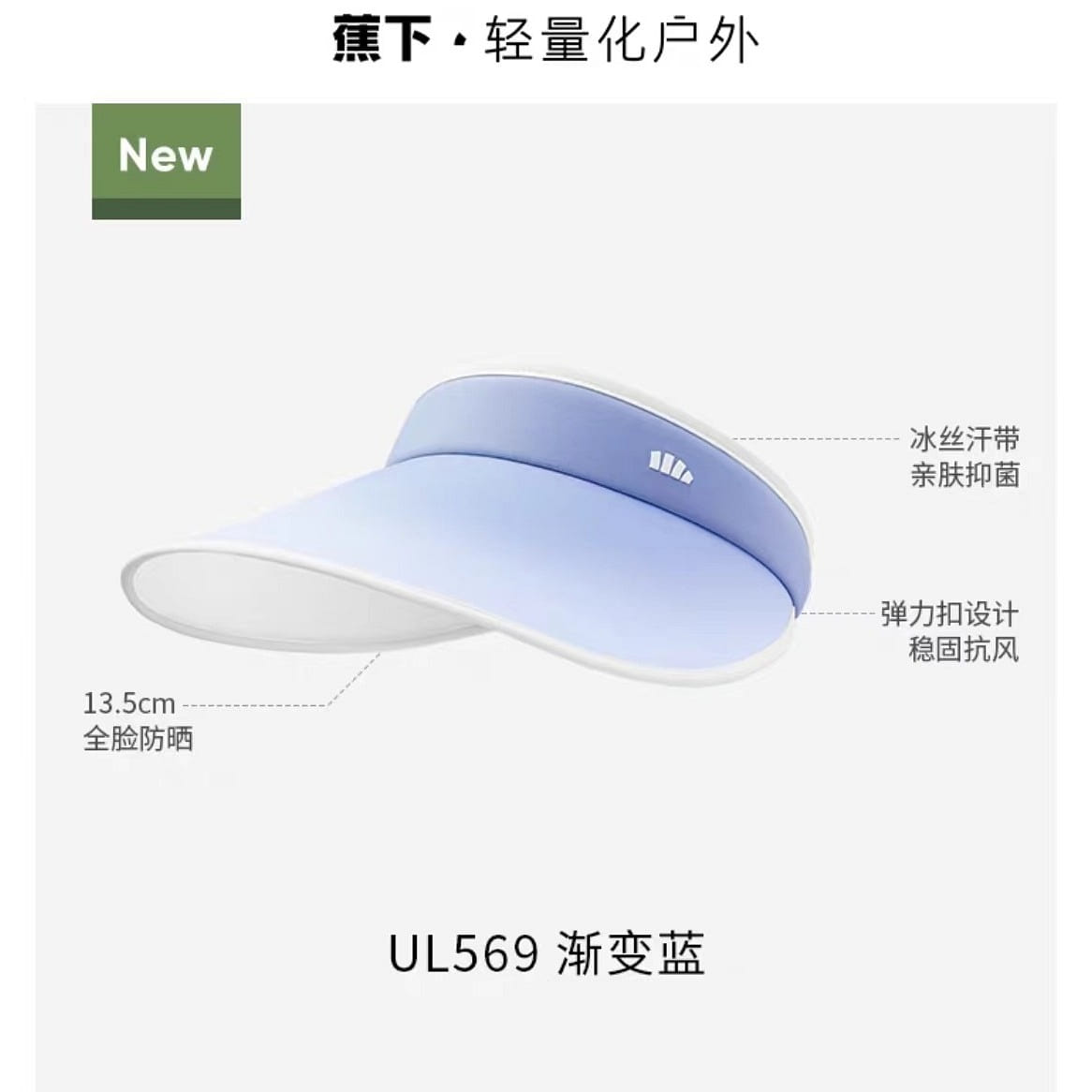 Jiao Xia Sun protection Hollow hat UL569Gradient blue 90 g
