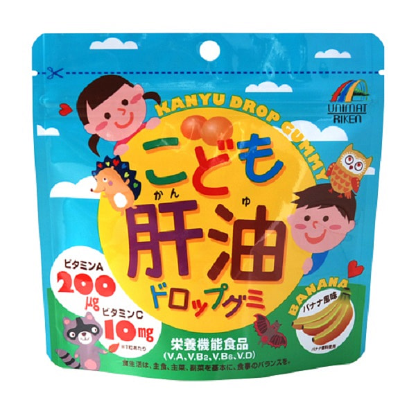 UNIMAT RIKEN Kids Cod Oil Gummies Banana Flavor 1 each