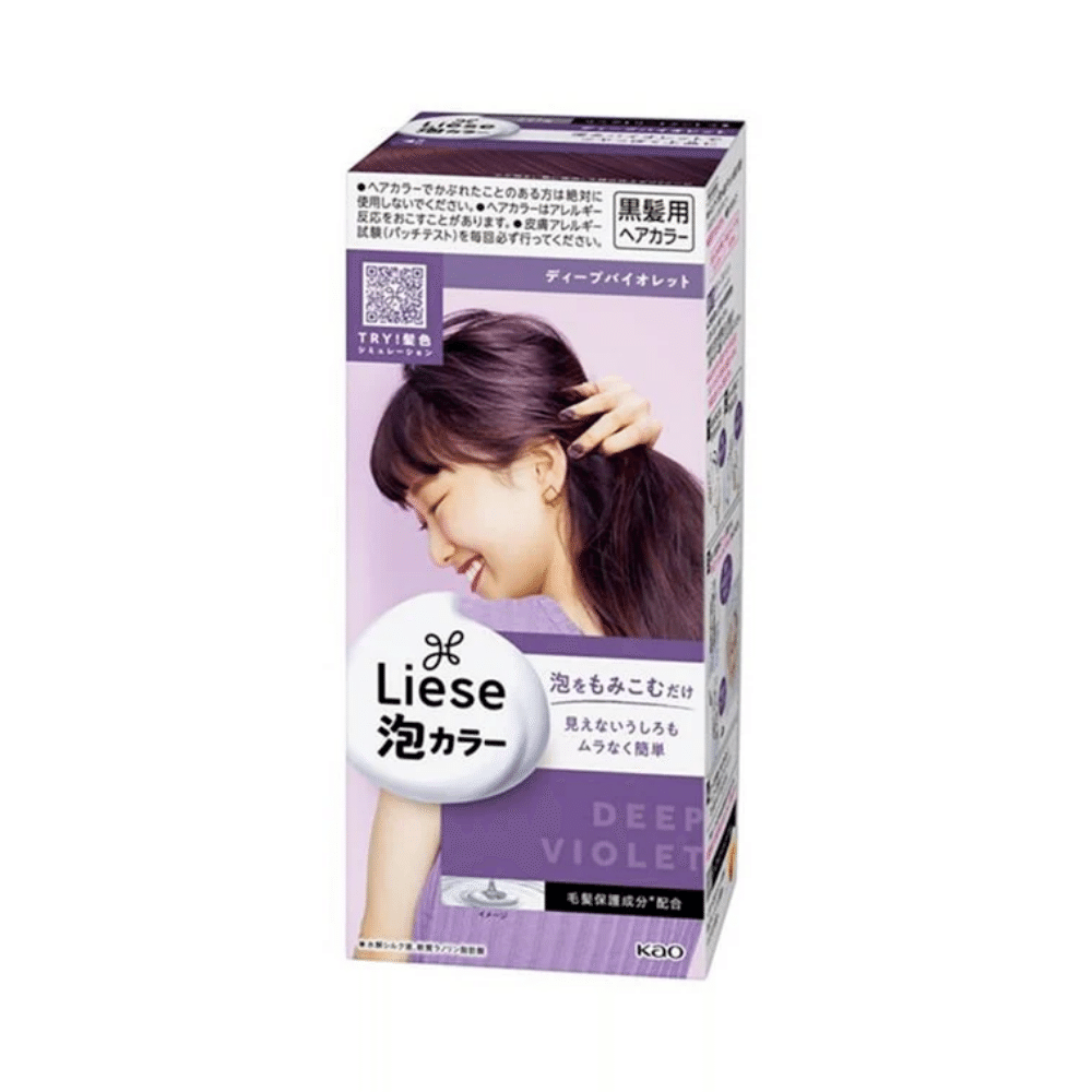 Kao Bubble Hair Dye Deep Violet 1 カウント