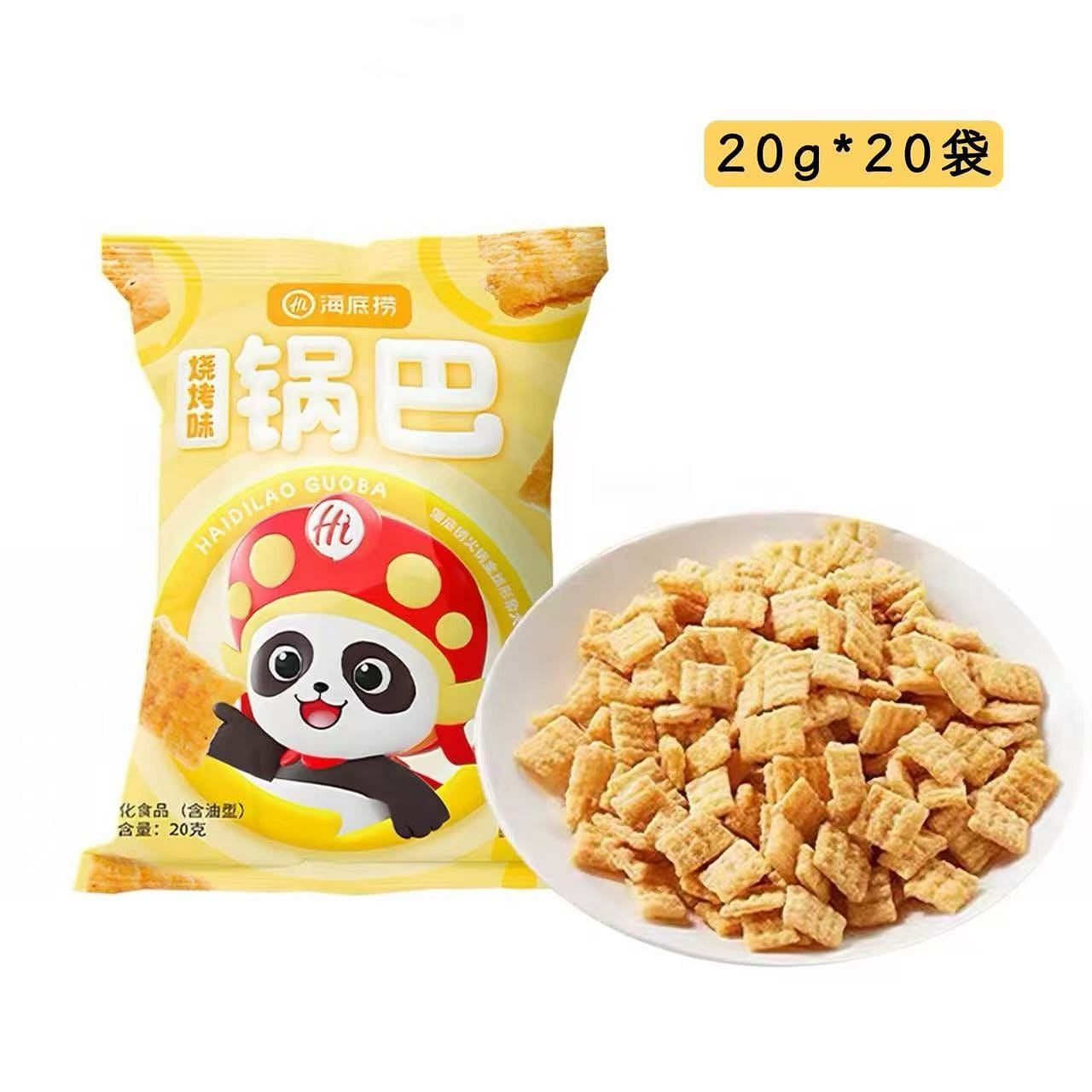 Haidilao Crispy Rice Snacks 20g*20 Bags 400 g