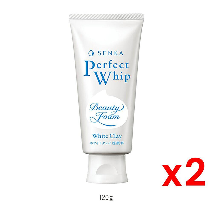 Senak Perfect Whip white Clay Face Wash 120gx2 1 count