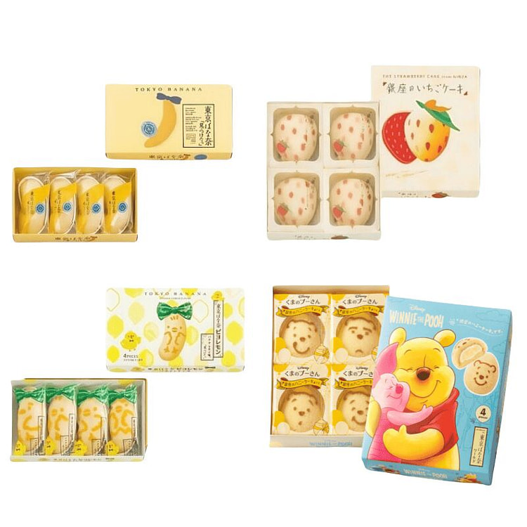 Tokyo Banana Winnie Limited Cake Set 16pc