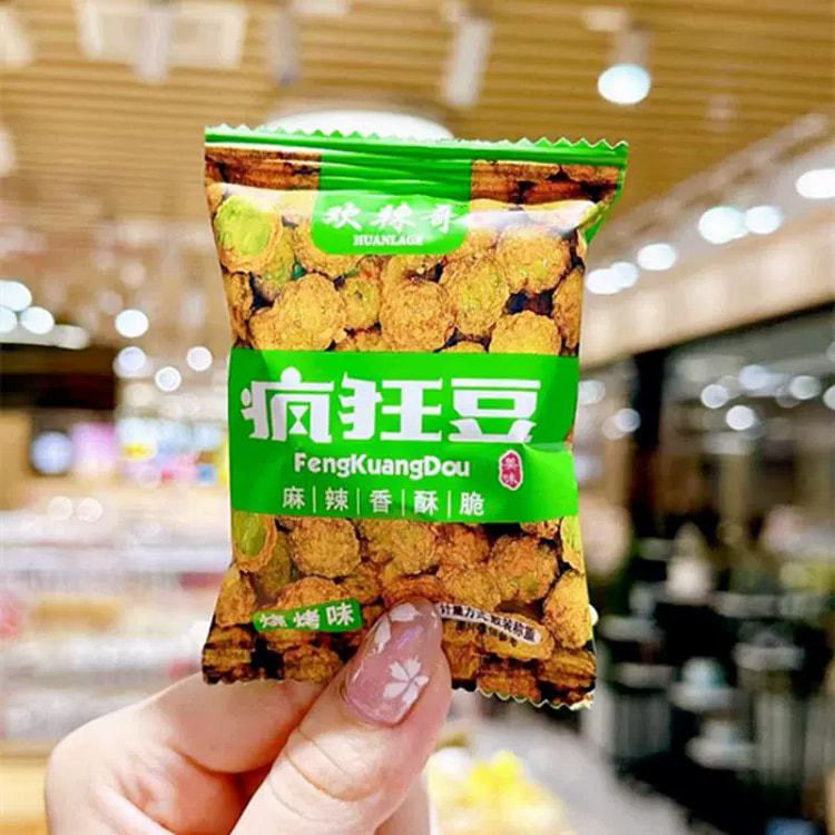 欢辣哥疯狂豆青烧烤味250克