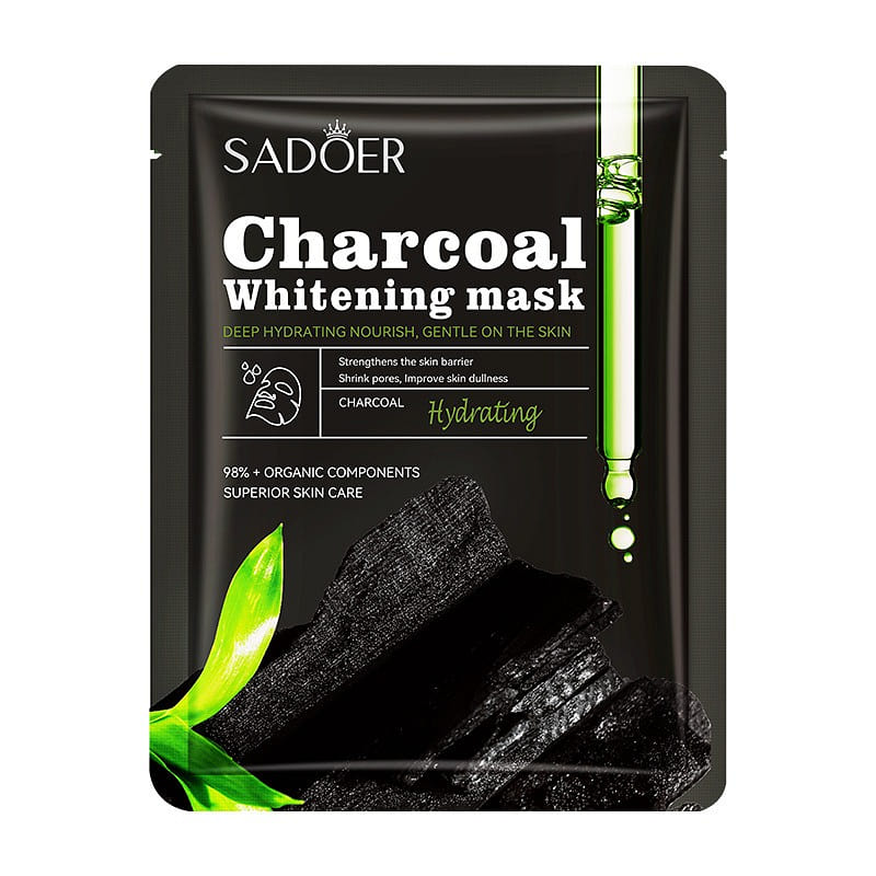 BambooCharcoal WhiteningHydratingBlackMask-5pieces 1 each
