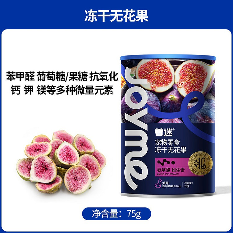 Joyme冻干无花果 狗狗水果零食1瓶 75 克