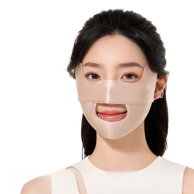 Sunscreen Mask Silk Mist Coffee 23.5 * 13.5 Cm 1 box