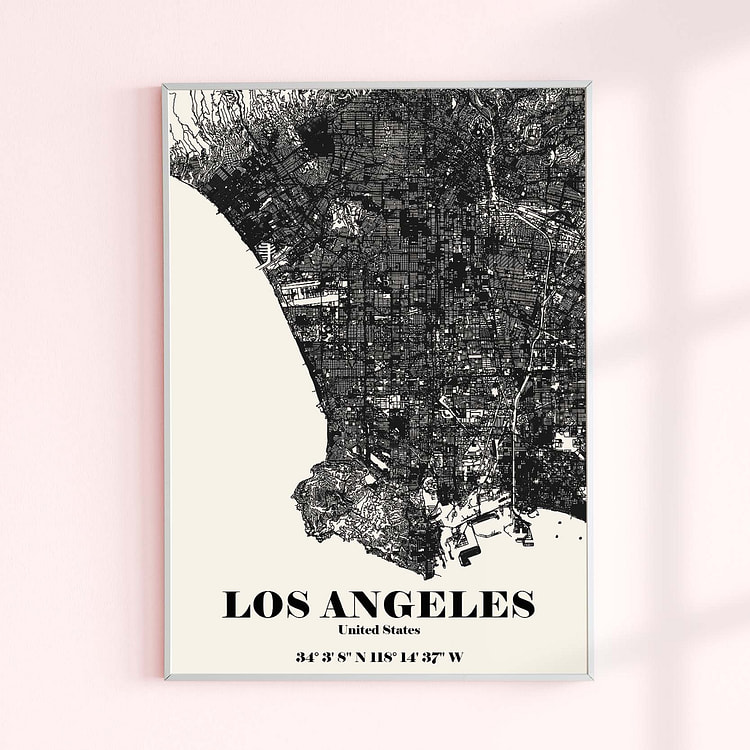 Los Angeles CA 24" x 36" / Aluminum