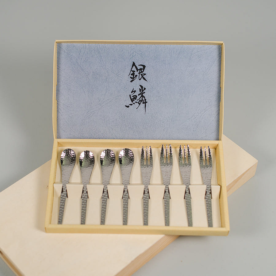 Stainless Steel Dessert Spoon & Fork 8pc Set 1 each