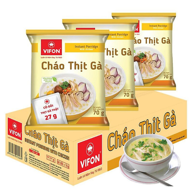 Vifon 鸡肉粥（袋装）（一箱）