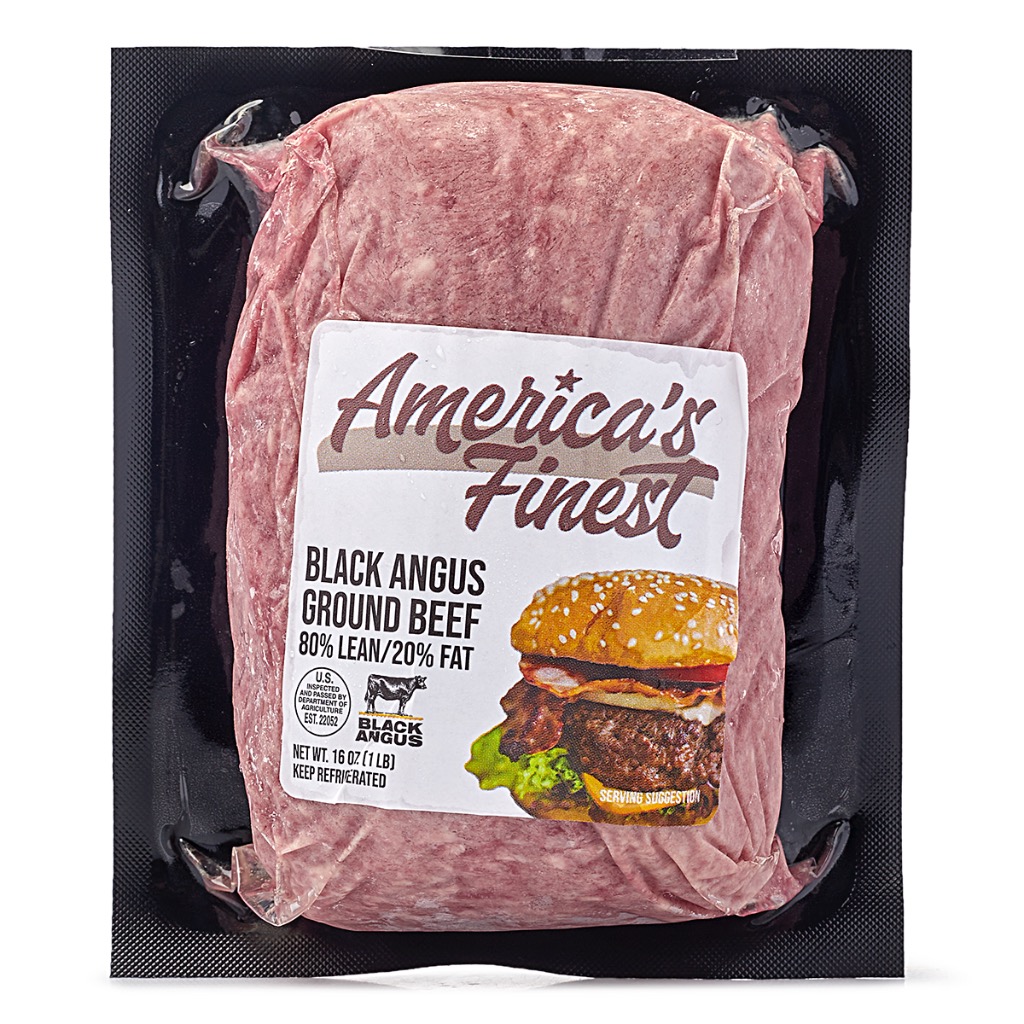 America's Finest Black Angus Ground Beef 80 Lean 20 Fat, Frozen Weee!