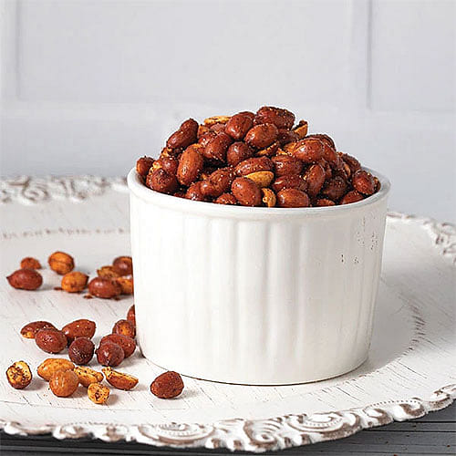 Janaki's Spicy Peanuts, 10 oz box 10 oz