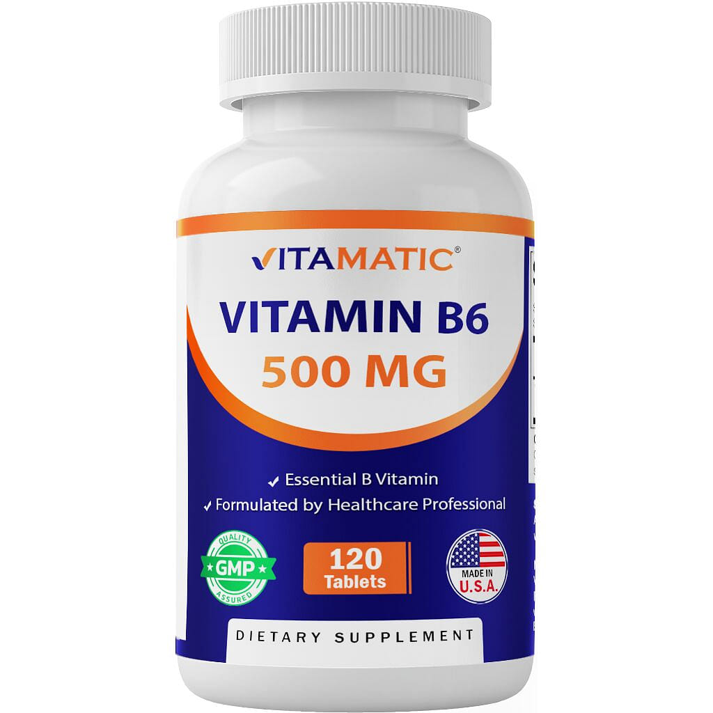 Vitamin B6 500 mg – 120 Tablets 1 each