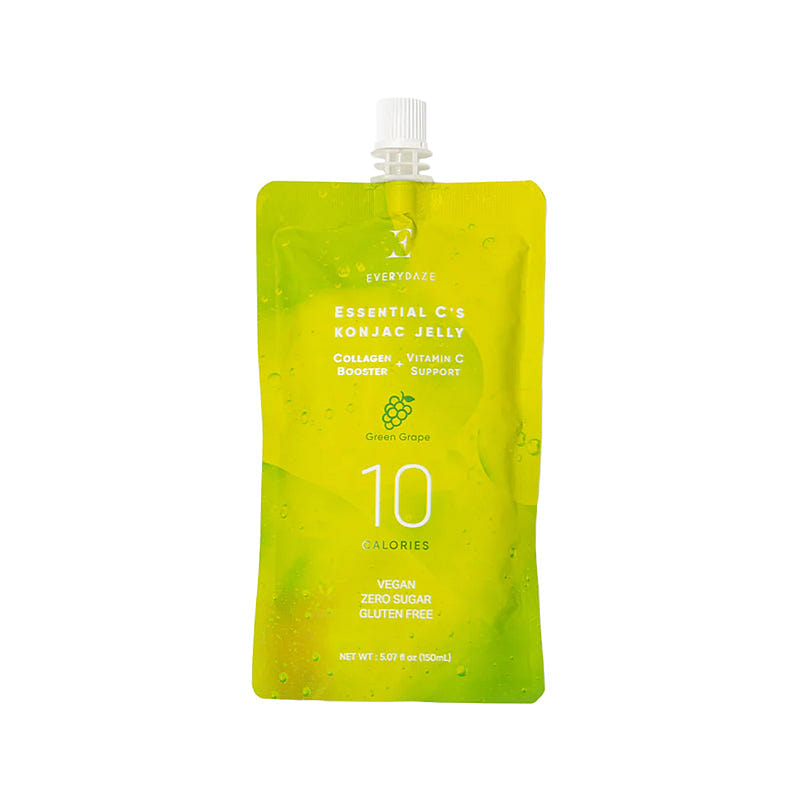 EVERYDAZE Green Grape Essential C's Konjac Jelly (Collagen + Vitamin C) 1 Pack 1 each