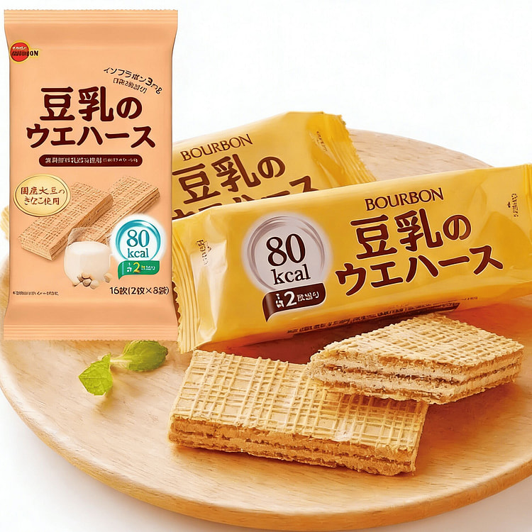 Japan Bourbon Soy Milk Wafer Biscuits 112g*1 Bag 112 g