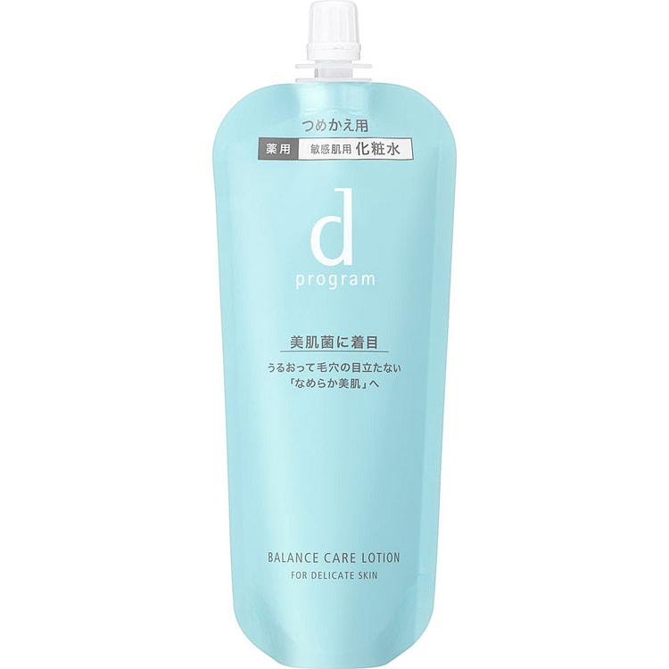 【日本直邮】资生堂 d program 安肌心语 平衡柔肤水乳套装 敏感肌保湿护肤 化妆水（替换包）