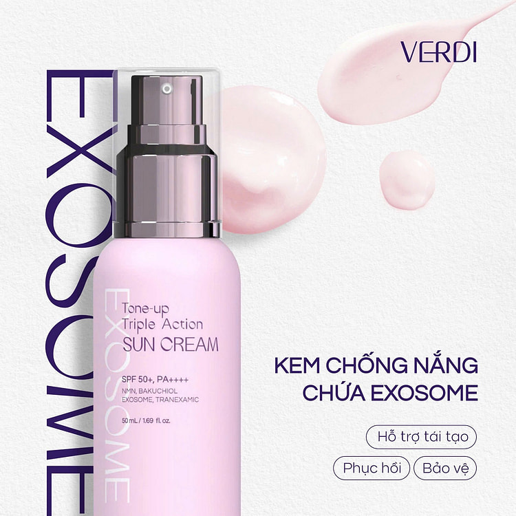 Verdi Kem Chống Nắng Nâng Tông Hồng Căng Bóng Che Khuyết Điểm SPF50+PA++++